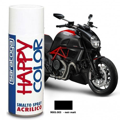 Peinture spray noir mat pour échappement automobile 400ml