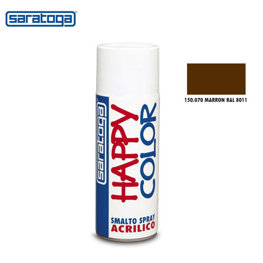 Peinture Spray Marron RAL 8011 -400ml Happy Color Saratoga - Tunisie