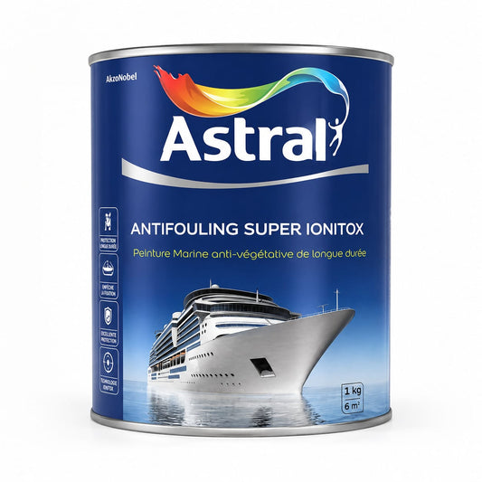 Antifouling Super Ionitox Astral  – Peinture Marine  - Rouge Brun -1kg