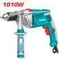 Perceuse électrique TOTAL TG111136 1010W – mandrin 13mm, 0-2800tr/min, réversible, bois 40mm métal 13mm, 2kg, filaire professionnel
