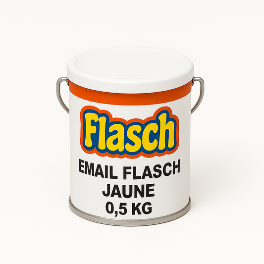 Petit pot Email Flasch Jaune 0.5 KG