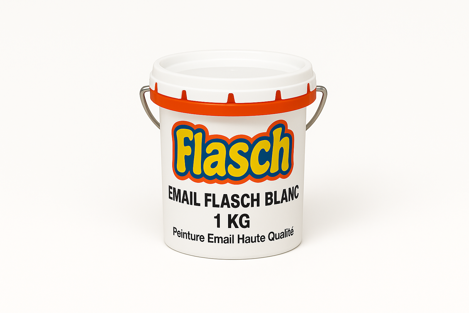 Petit seau Email Flasch Blanc 1 KG