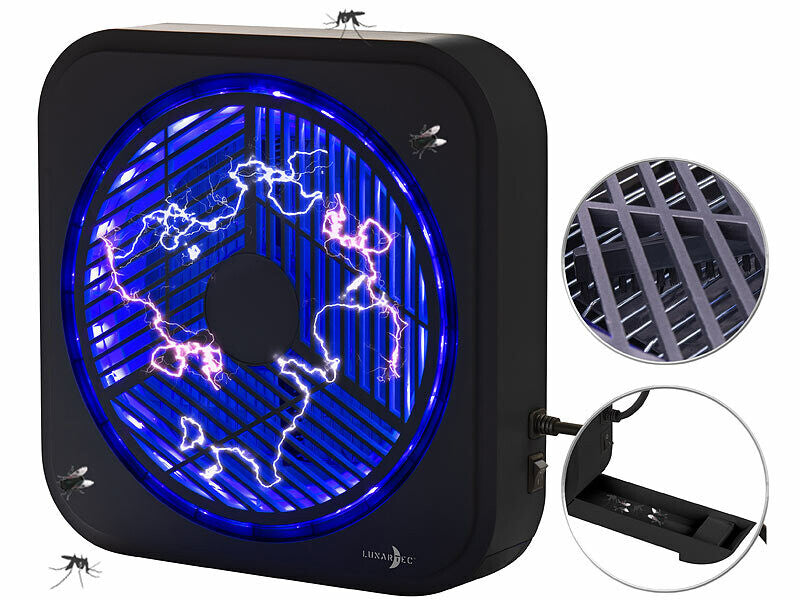 Piège à insectes mural UV 12 W GM-40LC noir