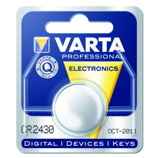 VARTA Pile Bouton CR2430 3V Lithium Haute Capacité