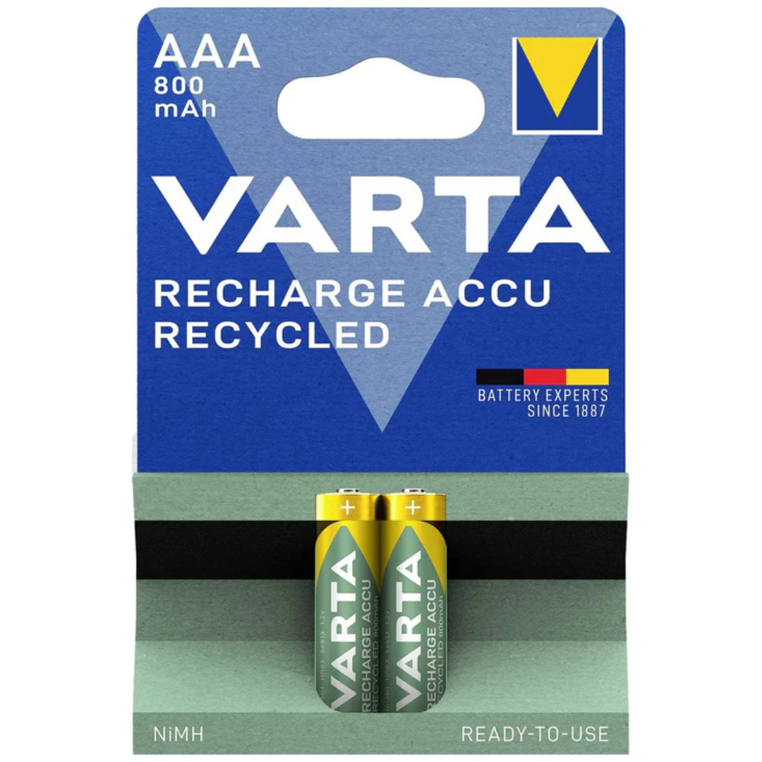 2 piles rechargeables AAA 800 mAh 1.2V – performance durable à prix abordable chez SQES Tunisie