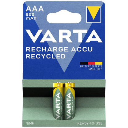 2 piles rechargeables AAA 800 mAh 1.2V – performance durable à prix abordable chez SQES Tunisie