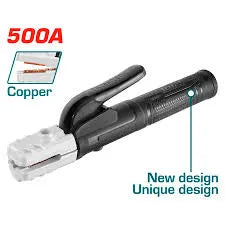 Pince porte-électrode TOTAL TWAH3007 500A – poignée isolée ergonomique, applications intermédiaires