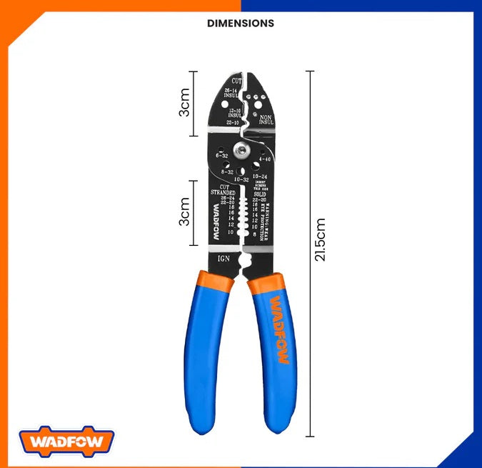 Pince à Dénuder Multifonction 215 mm – Modèle WPL5685