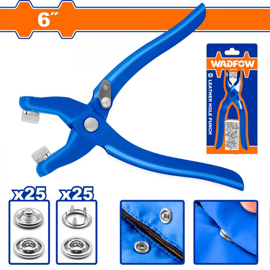 Pince presse bouton 6" + 100 anneaux - SQES