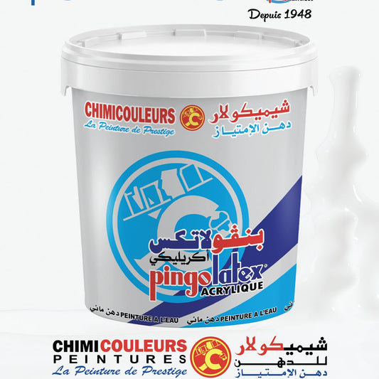 PINGOLATEX BLANC Peinture Acrylique 23KG MAT - SURFACEUR