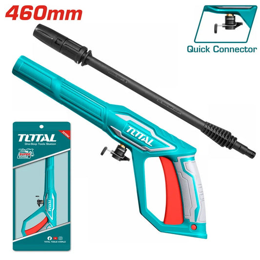 Pistolet nettoyeur haute pression TOTAL TGTSG026 46cm – corps plastique, compatible TGT11316, TGT11356, TGT11226, TGT11246, UTGT11316/56/26
