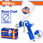 Pistolet de peinture pneumatique WADFOW WGA1504, godet 600 ml, buse standard 1,5 mm, jet 180–250 mm et pression 3–4 bar pour couches de base compatibles | SQES Tunisie
