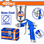 Pistolet de peinture pneumatique WADFOW WGA1540, godet 400 ml, buse standard 1,5 mm, jet 180–250 mm, pression 3–4 bar et air 99–170 L/min pour couches de base compatibles | SQES Tunisie
