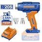Pistolet Thermique Sans Fil WADFOW WKH1B01 — 20V 300/550°C 100/200L/min Batterie 3Ah Chargeur 2 Buses Décapage Thermoformage | SQES Tunisie
