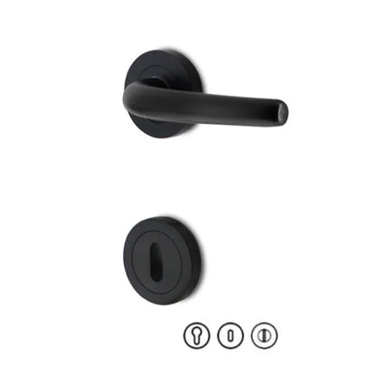Poignée de Porte avec Rosace – Capri- Noir - SQES