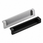 Poignée encastrée 29024 de 128 mm disponible en finitions Noir et Gris pour meubles, cuisine et dressing.