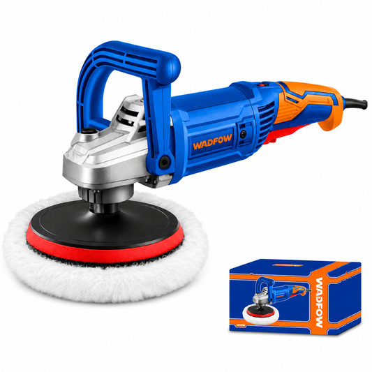Polisseuse Filaire 180mm 1200W WADFOW WAE1512001 — Polissage Lustrage Carrosserie Finition Professionnelle | SQES Tunisie