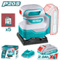 Ponceuse Vibrante Sans Fil TOTAL TSHSLI20141 20V 12000tr/min Semelle 110x100mm Kit Batterie 2Ah — SQES Tunisie
