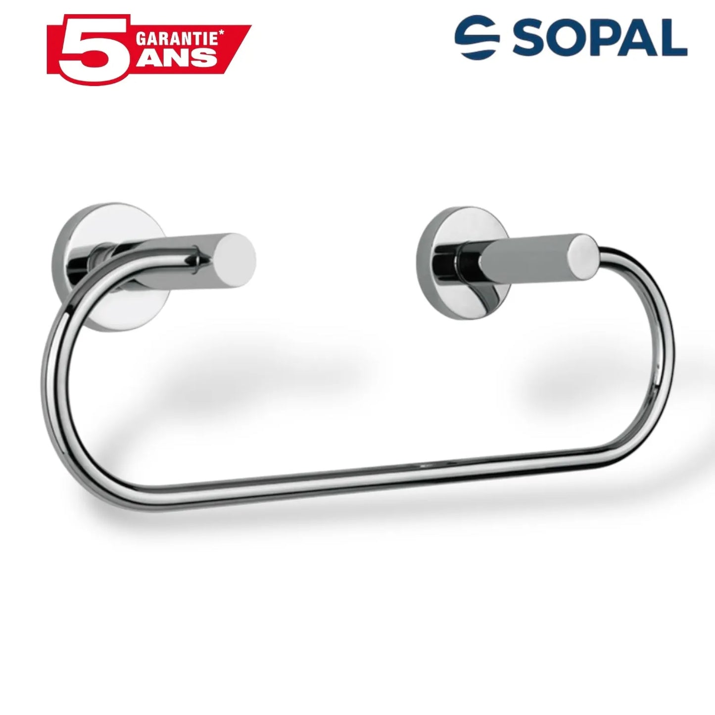 Porte-Essuie-Mains Double SOPAL Série Yasmine SB29A04 — Fixation Murale Double Capacité Cuisine Salle de Bain | SQES Tunisie
