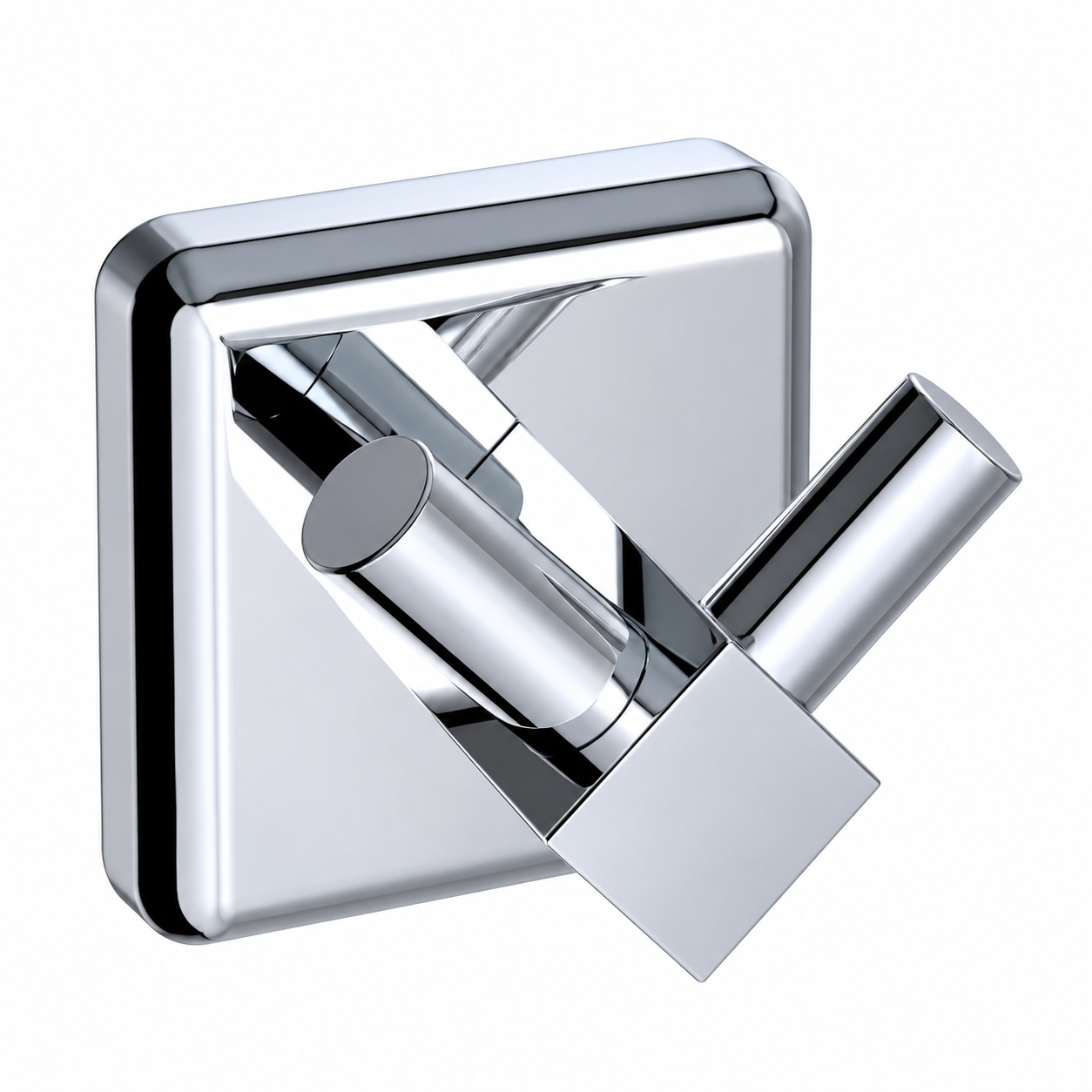 DUXXA Porte Manteau 2T Carré A.2521 CR — Accessoire Salle de Bain Réf. 4160AXE2521 | SQES Tunisie
