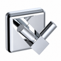 DUXXA Porte Manteau 2T Carré A.2521 CR — Accessoire Salle de Bain Réf. 4160AXE2521 | SQES Tunisie
