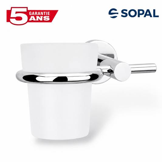 Porte-savon SOPAL Série Yasmine réf. SB31A04 en inox brossé, fixation murale, résistant à l'humidité | SQES Tunisie
