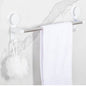 Porte-serviette 1 branche mural inox EJIM anti-rouille – disponible en blanc et noir, fixation murale visserie incluse
