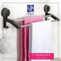 Porte-serviette 2 branches mural inox EJIM anti-rouille – double branche pour suspendre plusieurs serviettes, fixation murale visserie incluse

