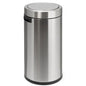 Poubelle de bureau à couvercle basculant - Chromé - 40lt - SQES