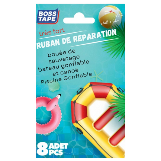 PATCH DE REPARATION PISCINES ET CHAMBRE A AIR BOSS TAPE Promo