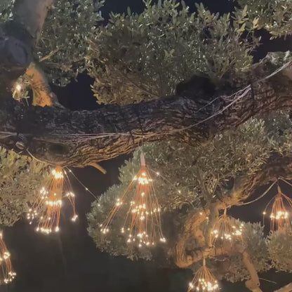 Guirlande Lustre 120 LED - Feux artifice suspendue pour fêtes et extérieur TUNISIE