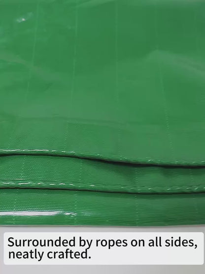 Bache vert de protection Multiusages, Imperméable avec Œillets, Pour Voitures, Bateaux, Meubles de Jardin, ,Bois, Piscines, Camping ... PVC غطاء من القماش المشمع مقاوم للماء