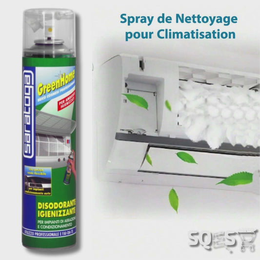 Purificateur air voiture 400ml – Spray désodorisant et antibactérien climatisation SARATOGA