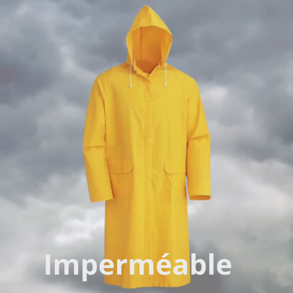 Manteau Imperméable Jaune,  Manteau de protection Anti Pluie XXL