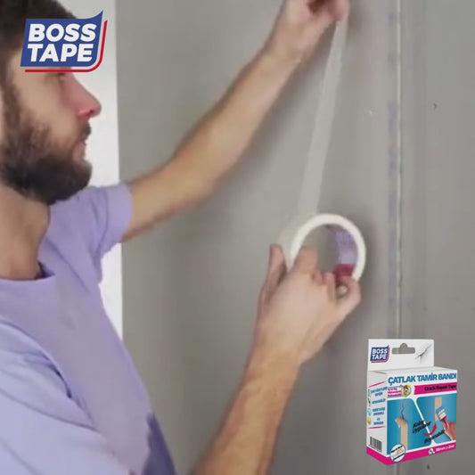BOSS TAPE Ruban de réparation fissures et mur a peindre 38mmx2m