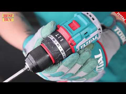 Visseuse à Percussion 20V - TOTAL TIDLI20558 - Kit Complet 55Nm avec 2 Batteries 2.0Ah et 50 Accessoires