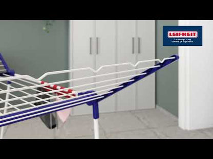 Séchoir sur Pied Leifheit Pegasus 200 Solid - 20m Étendage 2 Machines - Bras Rabattables