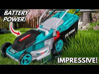 Tondeuse à Gazon TOTAL Batterie 40V - Bac 60L Sans Fil Écologique