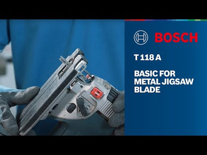 JEU DE 5 LAMES DE SCIE SAUTEUSE T118A - MÉTAL - BOSCH