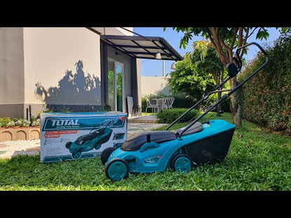 Tondeuse à Gazon TOTAL Électrique 1200W - Coupe 32cm Compacte