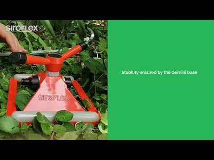Siroflex 4640/S Arroseur Automatique Gemini 2 Bras - Rotatif Professionnel Made in Italy