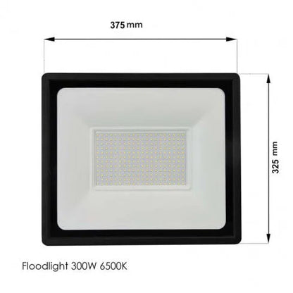 Projecteur LED 300W, 6500K, Luminaire Exterieur Pour Patio, Terrasse, Jardin, Garage, Usine - SQES