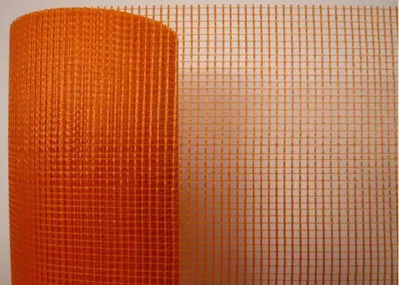 Grillage en fibre de verre pour enduit 0.3mx50m orangé - SQES
