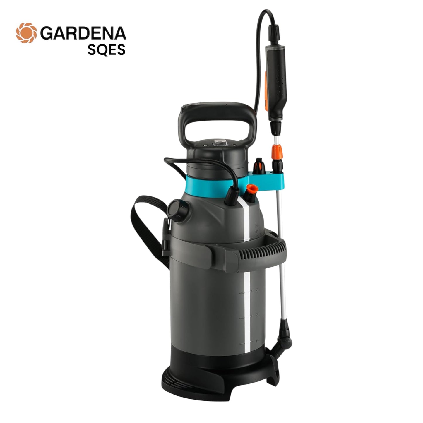 Pulvérisateur à Pression sur Batterie EasyPump 5 L GARDENA Réf. 11136-20 — Électrique, Pression Automatique, Lance Télescopique, Sans Pompage | SQES Tunisie
