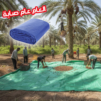 Bâche Récolte Dattes PVC Imperméable avec Œillets - Protection Agriculture Tunisie