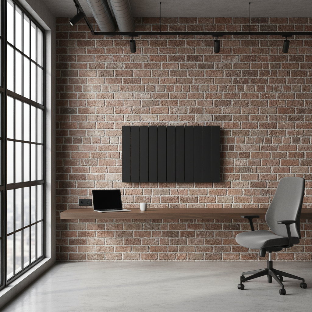 Radiateur noir bureau