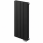 Radiateur vertical DRAMA aluminium 180 cm, disponible de 4 à 7 éléments en noir, avec puissance jusqu’à 1525 W à ΔT50.