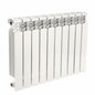 Radiateur aluminium blanc 10 sections H500mm SIM fond blanc studio