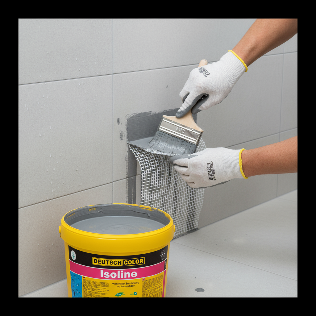 Renforcement angles avec ISOLINE et maille fibres de verre