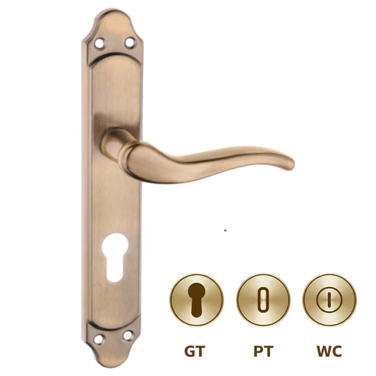 Rive bloc Poignée de porte PALACE Bronze